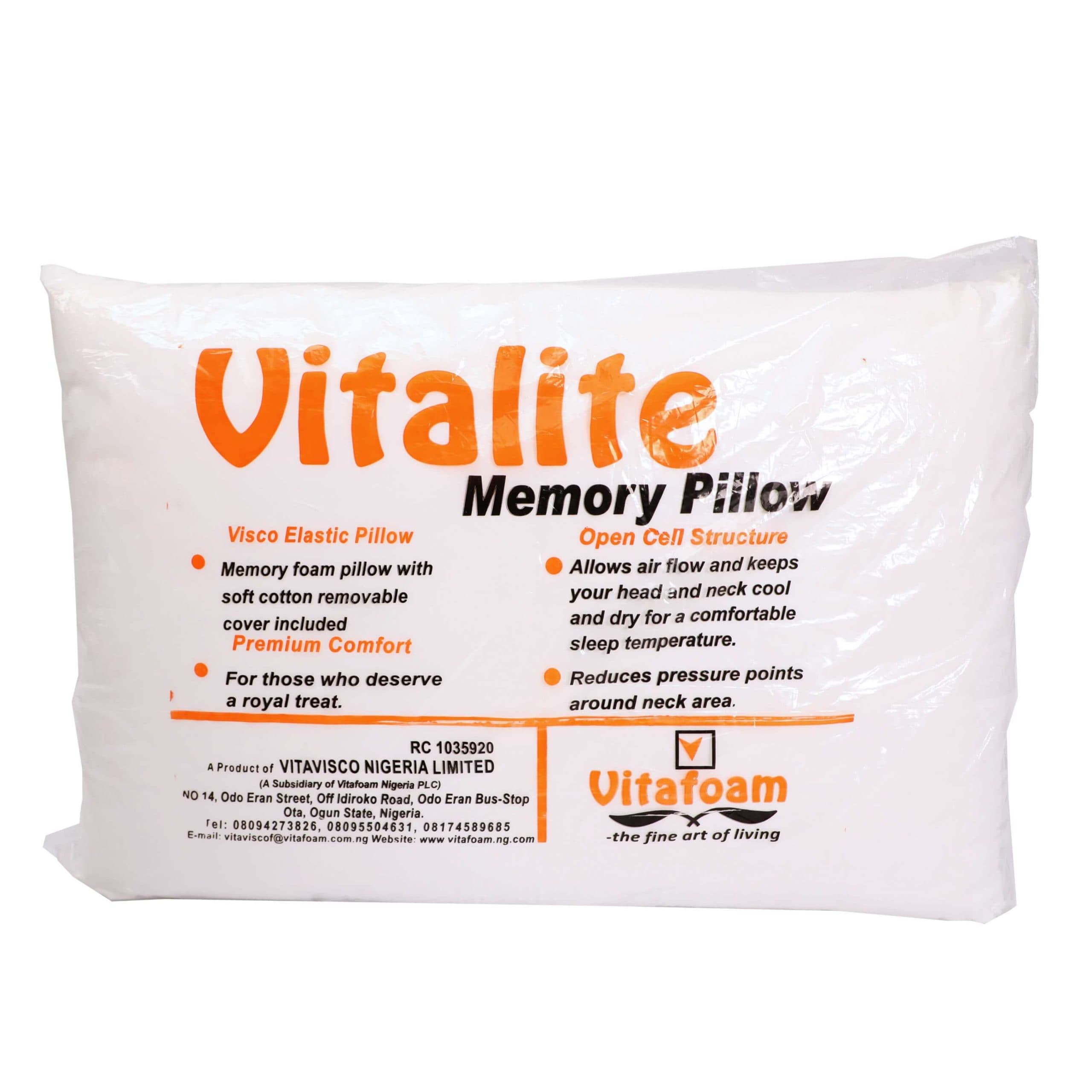 Vitalex Contour Memory Pillow